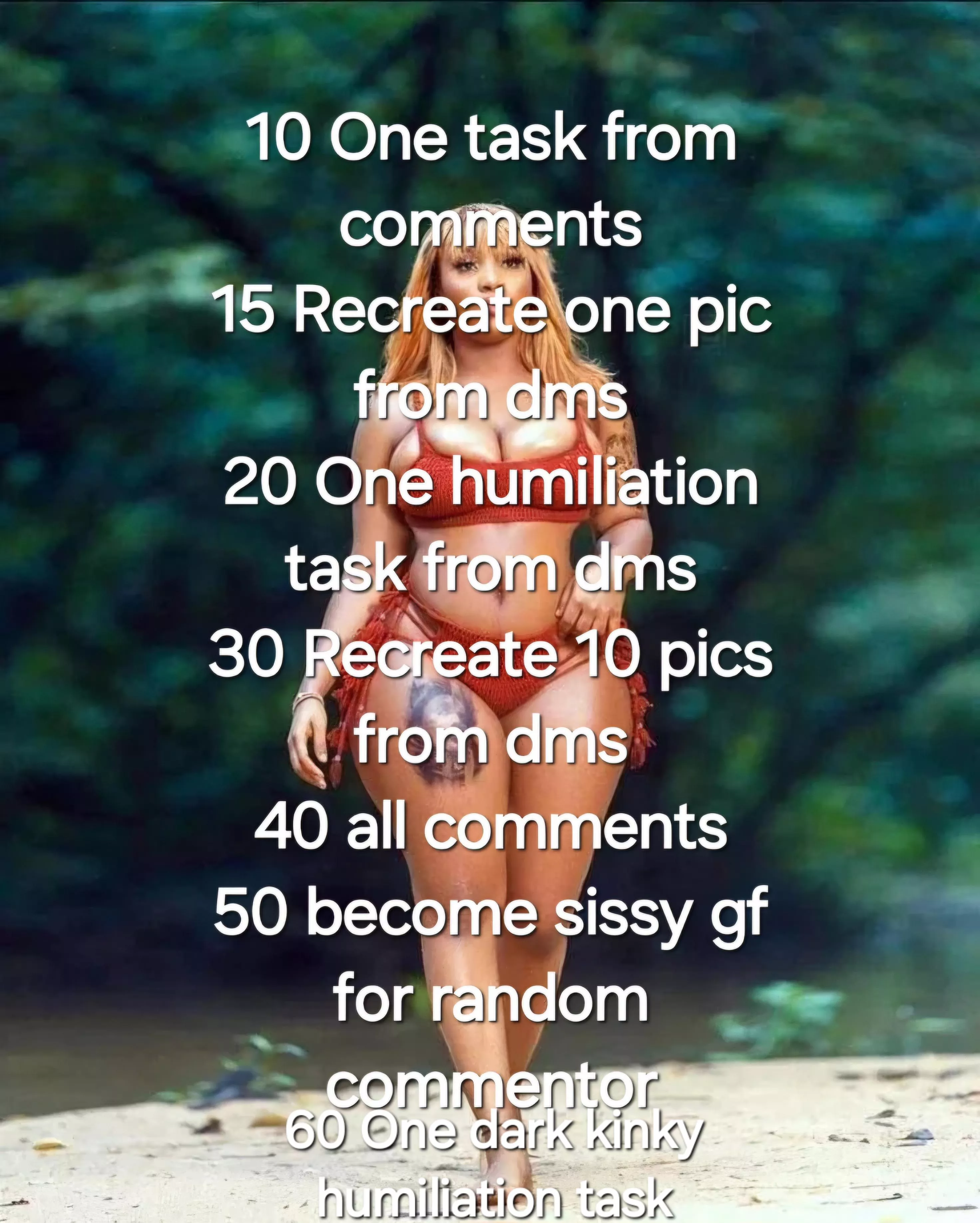 I'm a straight male but for a week I have to be a sissy I lost a bet this post can't be deleted till next week  posted by Artistic_Exercise876