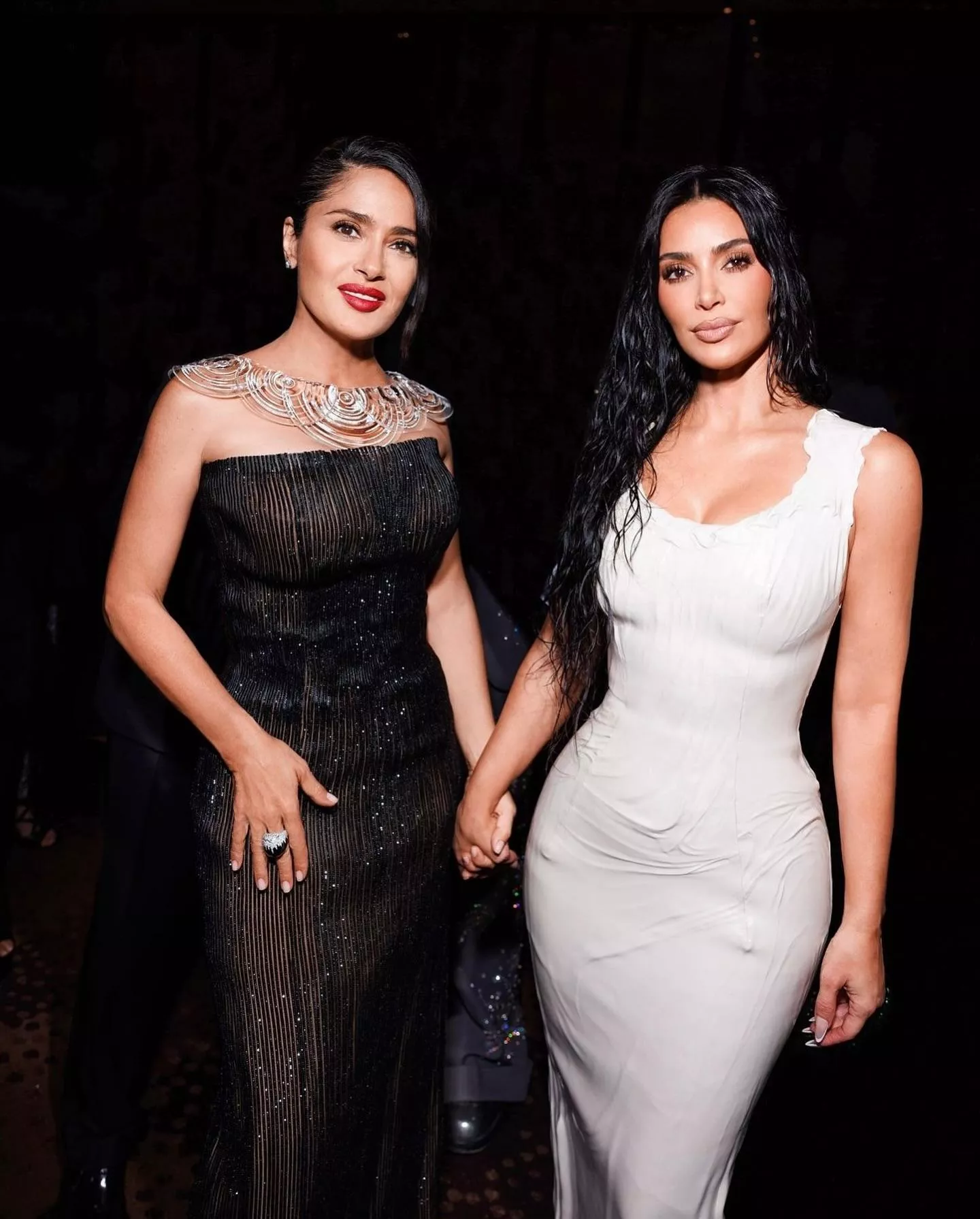 Kim with Salma Hayek posted by Heerranjha708