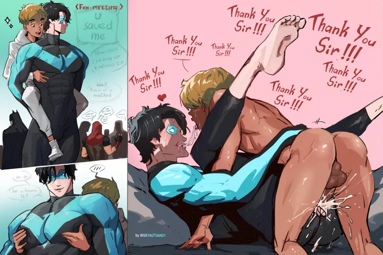Nightwing fan meet and greet (By sevaztian21)  by ElektraFrost