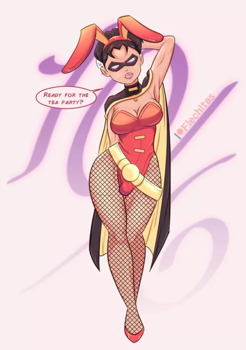 Robin the Bunny Boy (Artist:Flechitas) by White-Whiskey