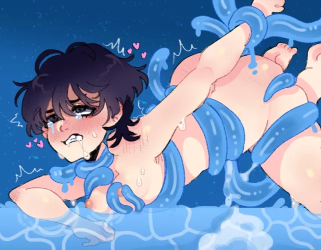 Scaramouche Loosing the fight to a slime (cherubicchubs) by TheRealFemboy69