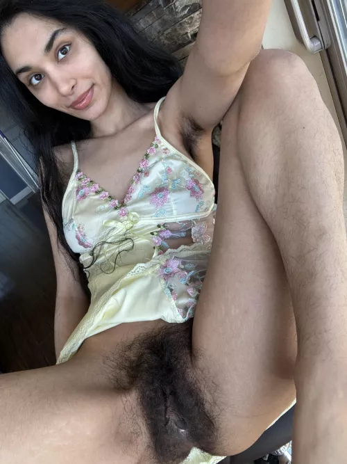 Wild lady with a wild bush by Saharbbyy