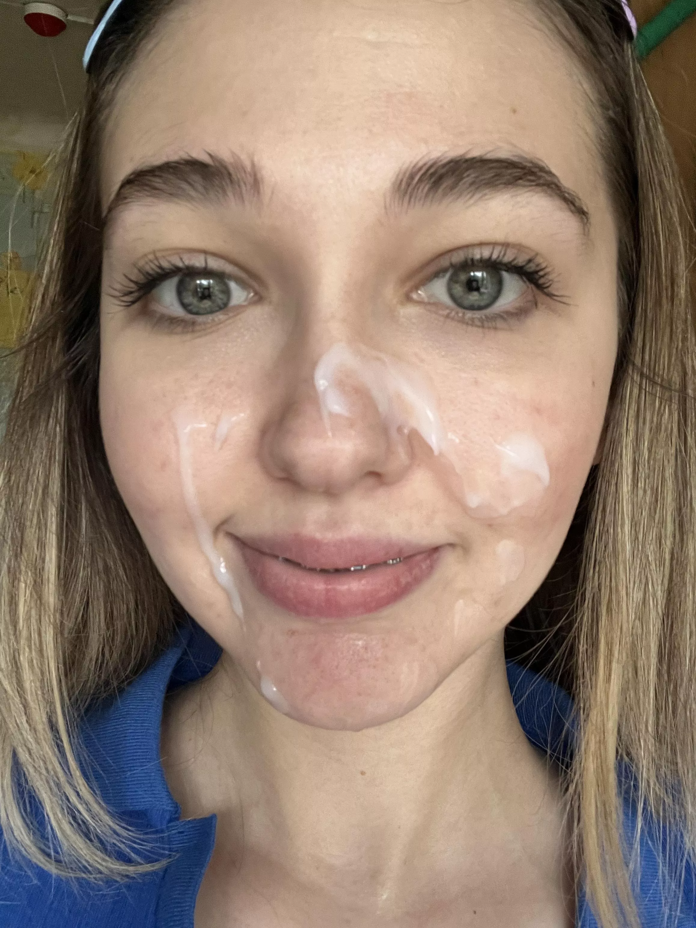 You need to cum on my face so I can smile. posted by Arya_Doll