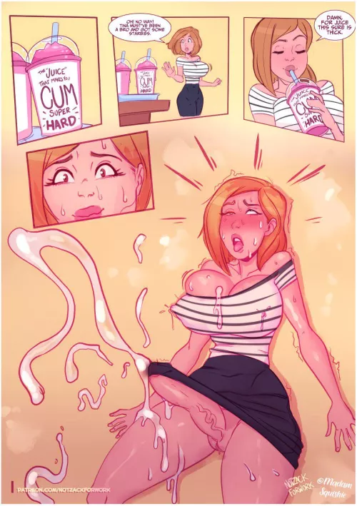 Futa drinks the juice that makes you cum super hard (NotZachForWork) by ObviousP98