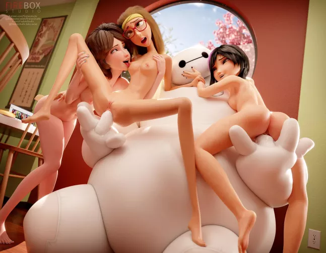 Honey Lemon, GoGo Tomago, Aunt Cass (FireboxStudio) [Big Hero 6] by license_to_be_horni