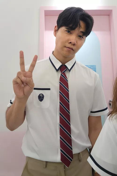 Korean School Boy Fit  by perryisaninja