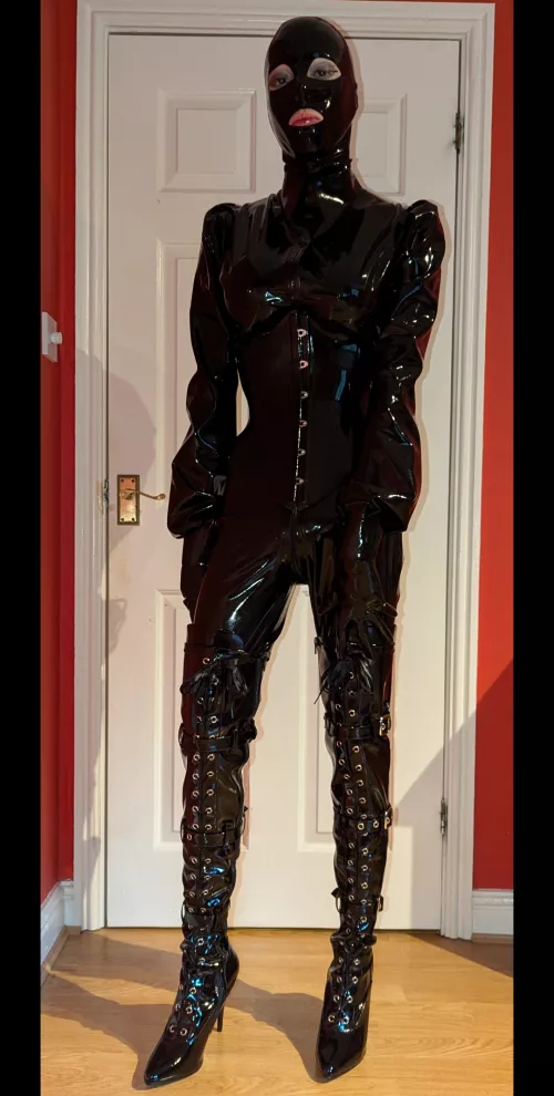 Laced up and rubbered up doll by Monkeypro7