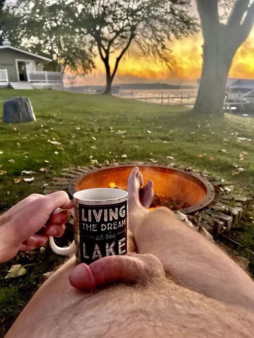 Sunday morning fire and fog by mufasjg