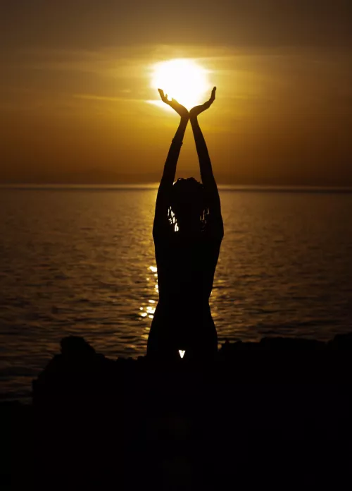 There is nothing as beautiful as the sun kissing your naked body as it sets  by ellegarl