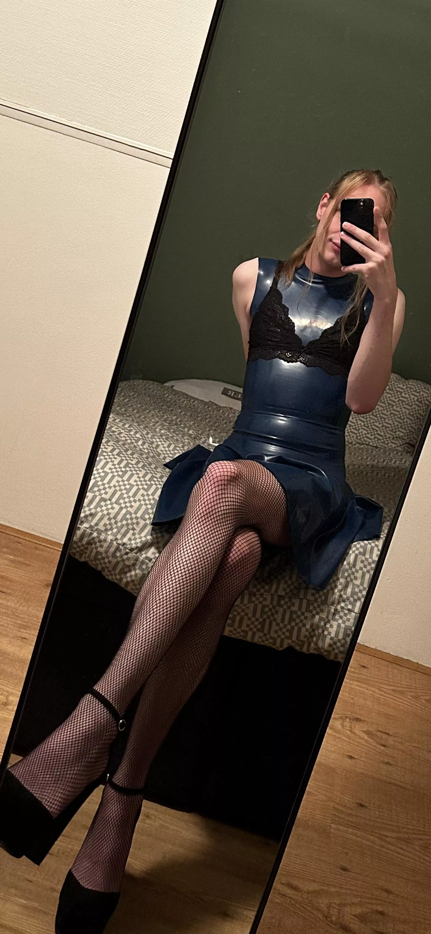 Tried combining lace with latex, how does it look? posted by Loving_Lillly