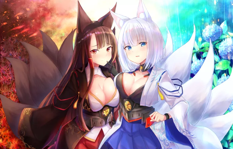 Akagi and Kaga by some_weeb3
