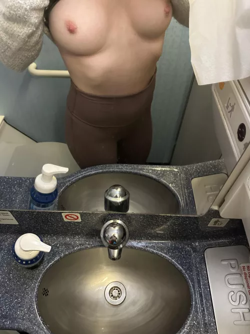 Bored on the plane, the answer is always nudes  by darcisky2