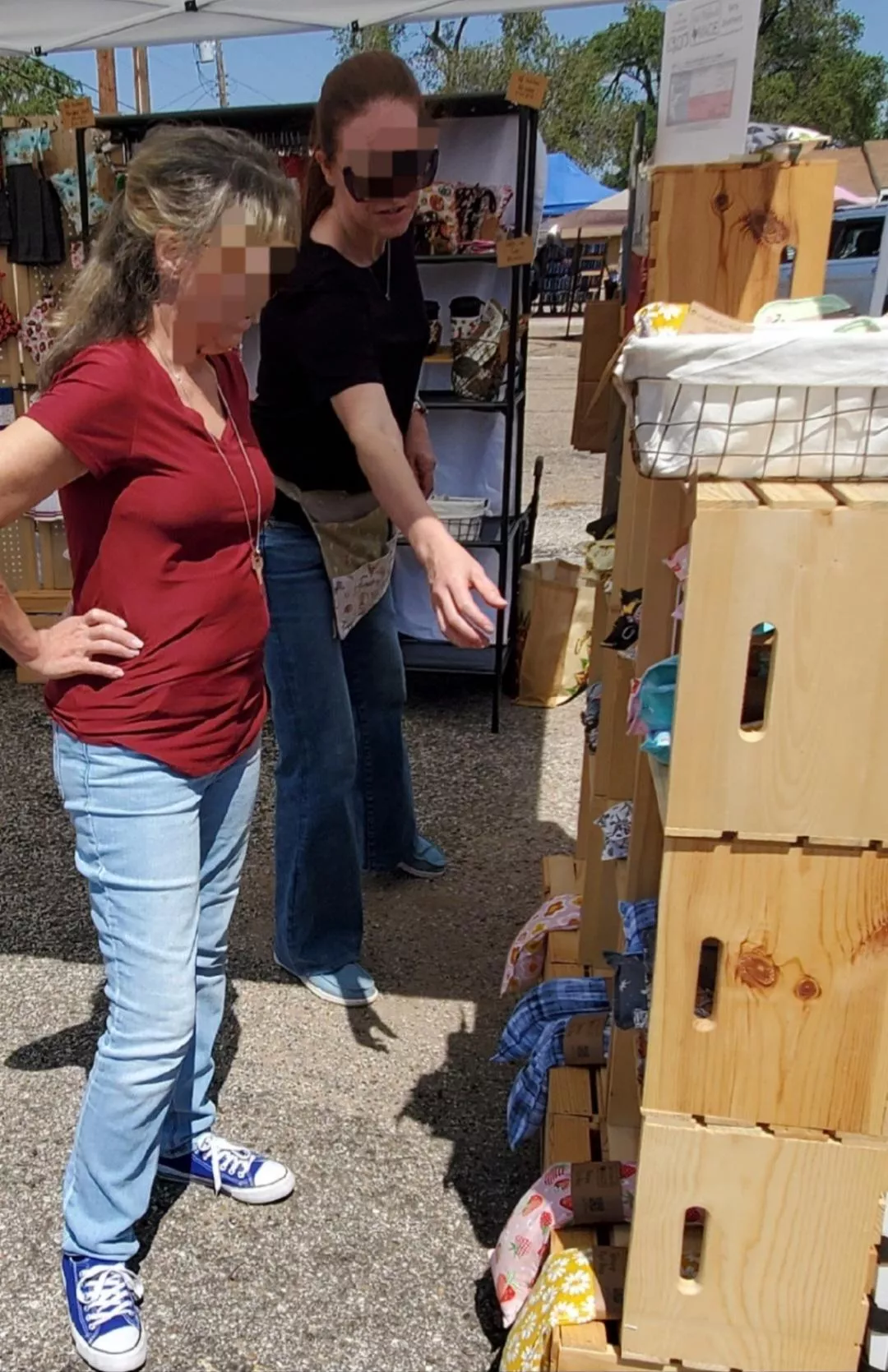 Checking out some of the homemade items at the farmers market posted by KeyholderK