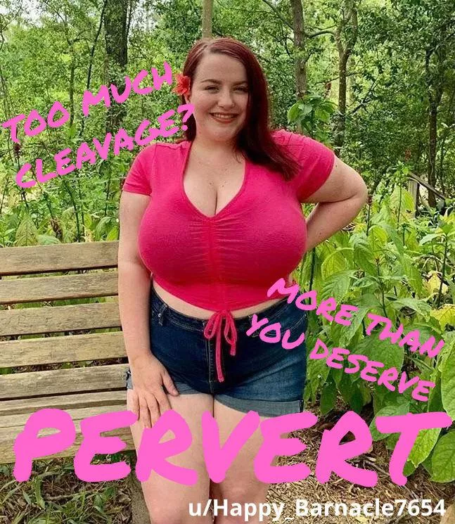 Cleavage Pervert posted by PornAddictedBeta