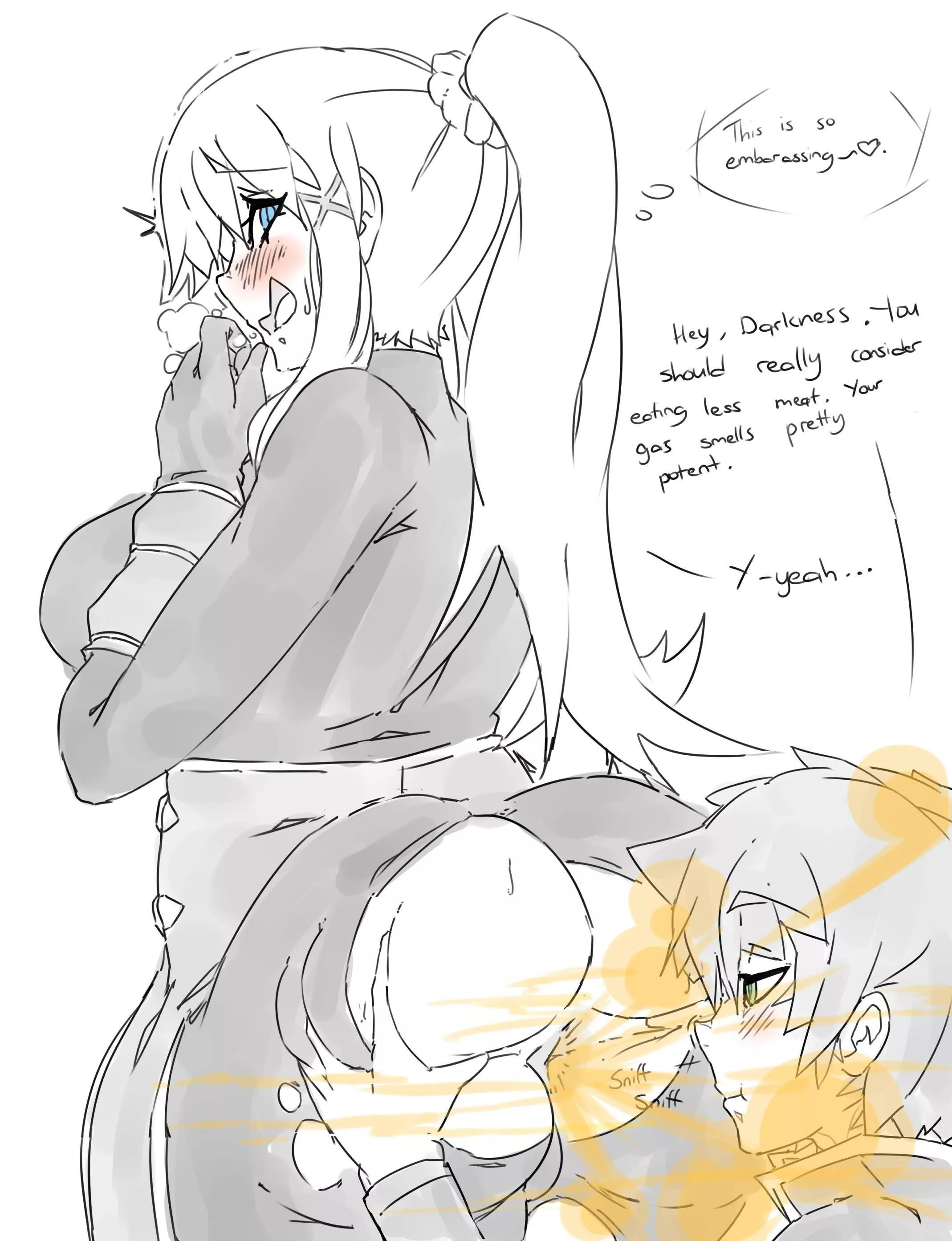 Darkness, the gassy masochist! (Caveduck bot) posted by Horniest-Around