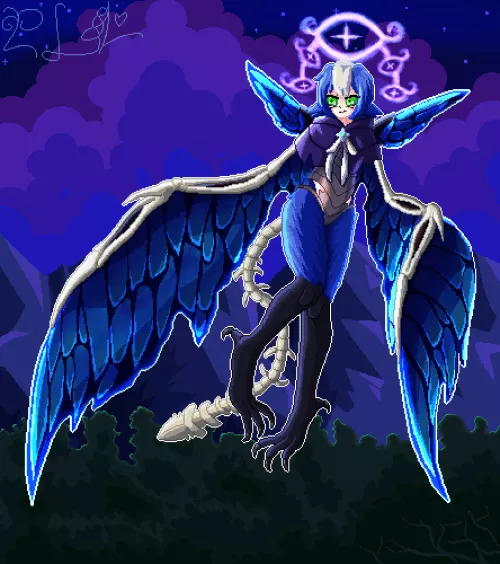 “Gaze in despair at the Fell Harpy” [OC~] by BC_Josie