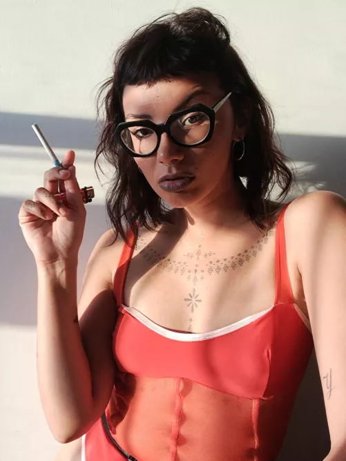 Get comfortable and watch a hot girl like me smoke  by Dembrarox