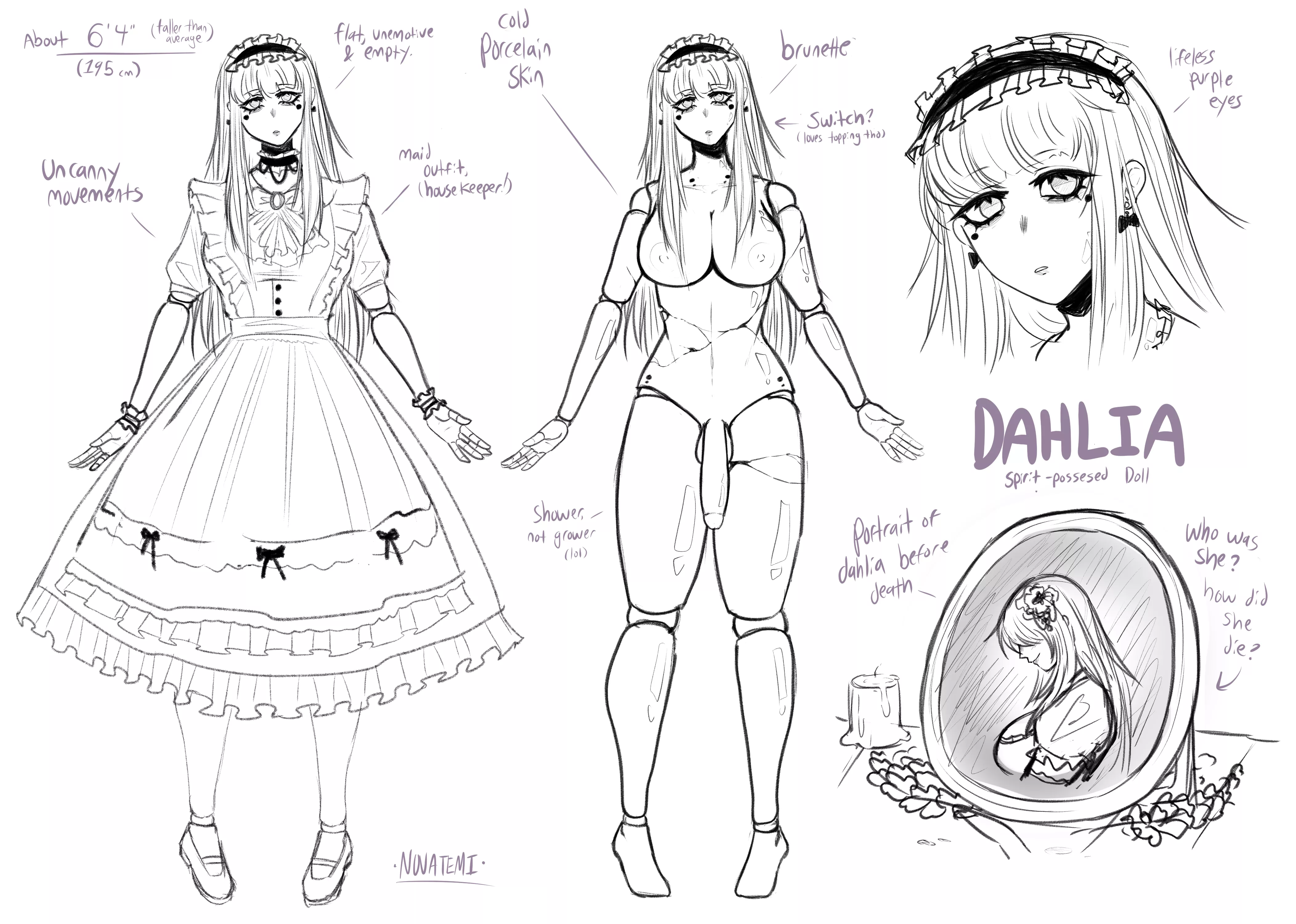 Haunted doll girl concept [OC, Novatemi] posted by Novatemi