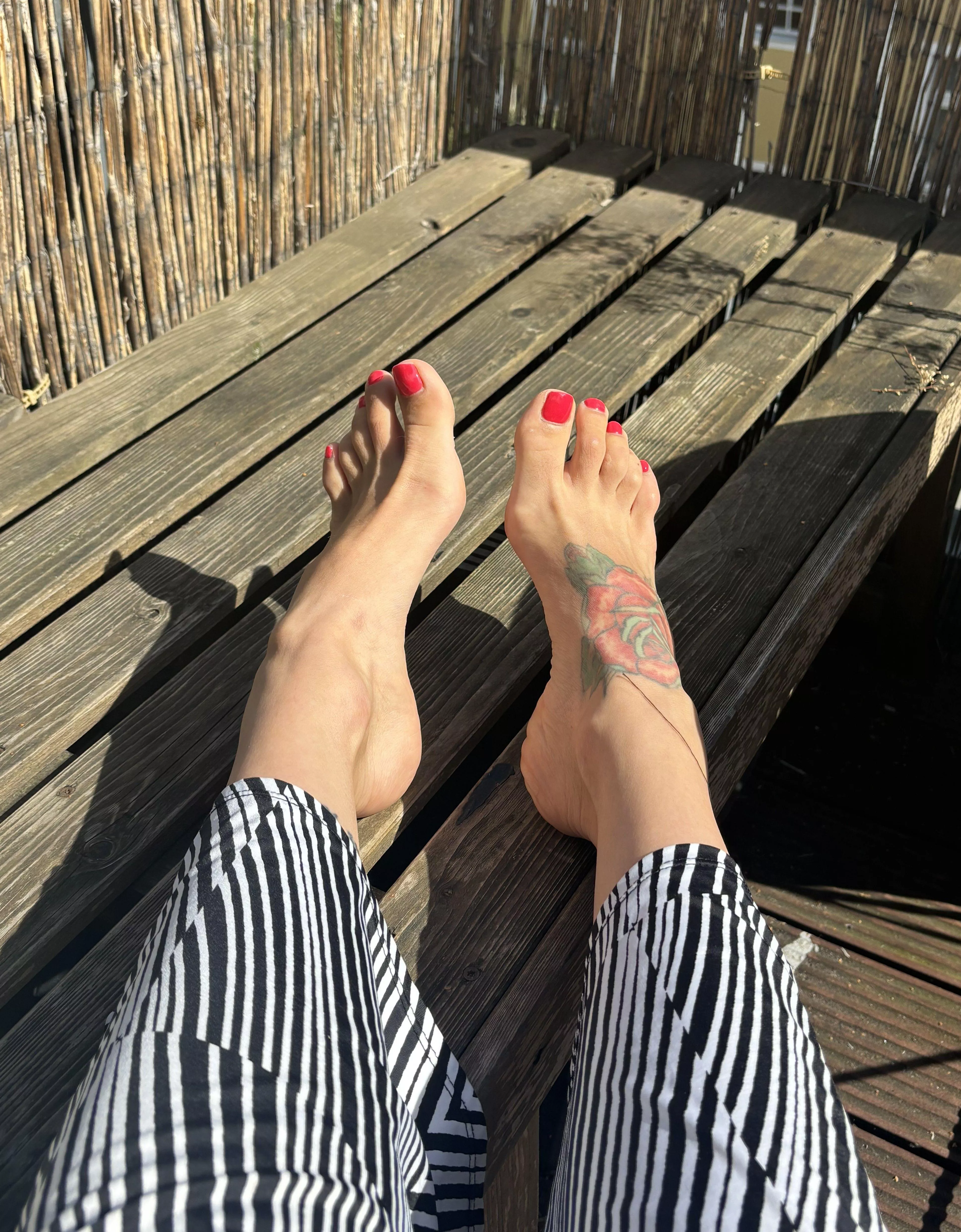 I heard that tattooed foot are the tastiest posted by goldennluminous