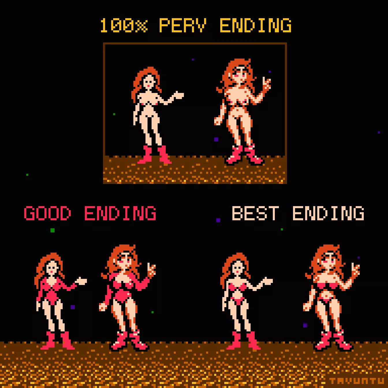 I re-designed a couple of the original Metroid endings + one of my own posted by tavuntu