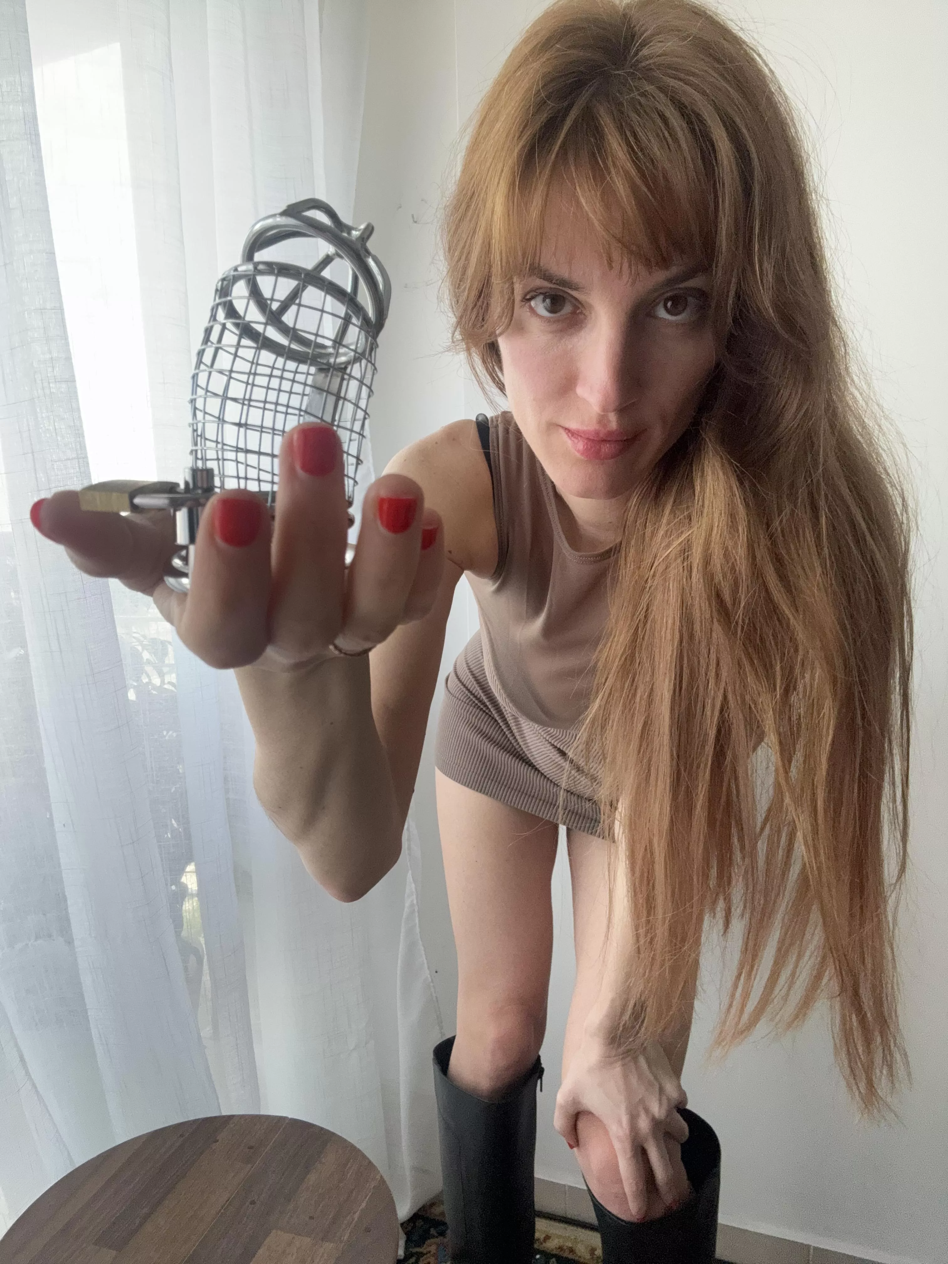 I’ll make your caged clitty squirt posted by chelsearedbet31