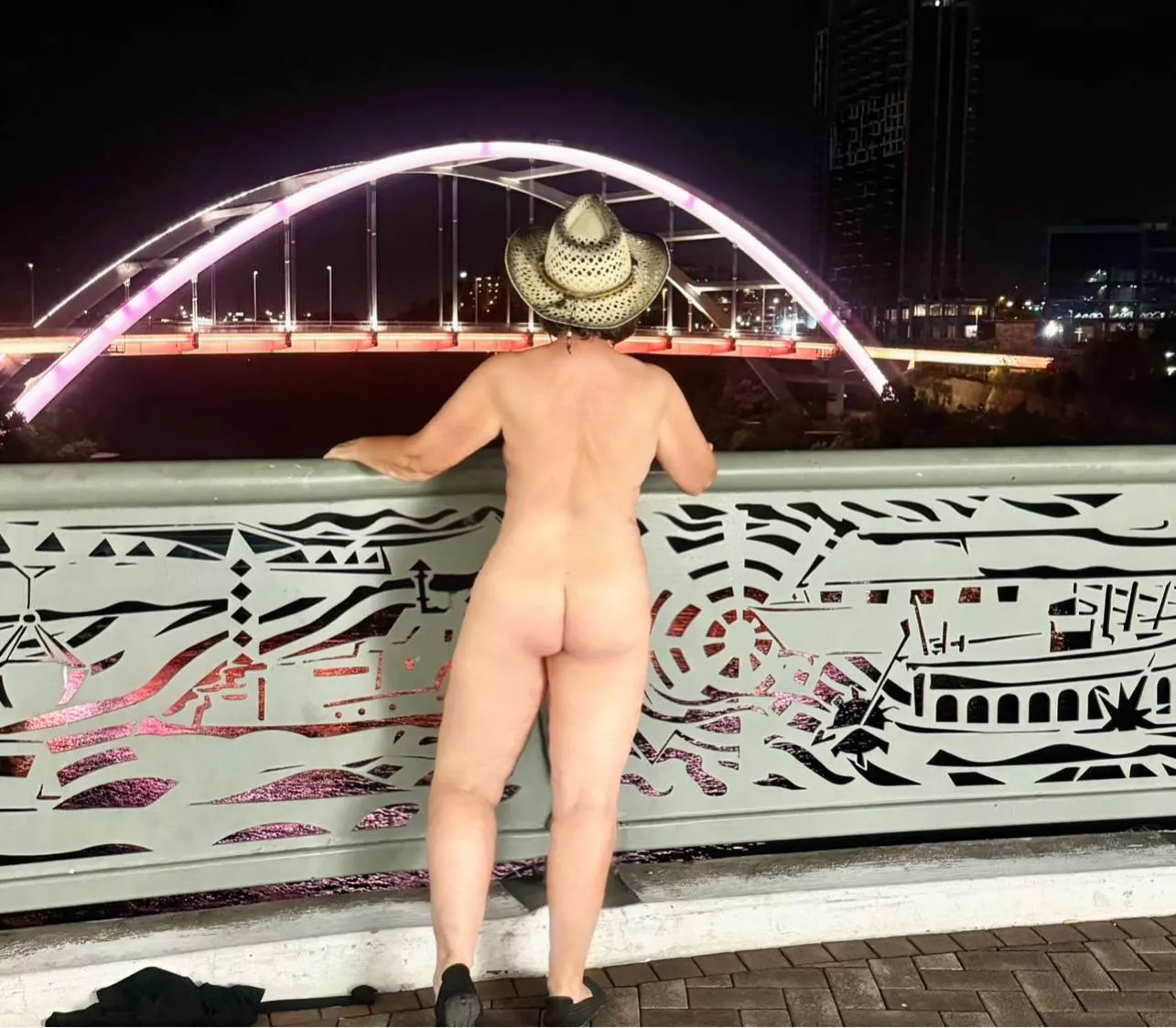 John Seigenthaler Pedestrian Bridge.  Nashville Tennessee posted by MrsDarling55