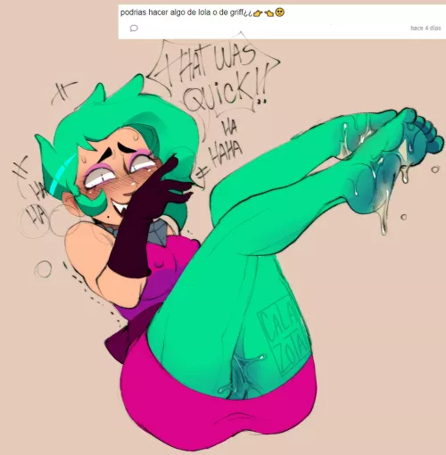 Lola with cum on her feet by chicken_n_gg__