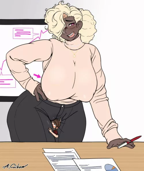 “My assistant will be servicing me during my presentation” by I-want-the-game-end