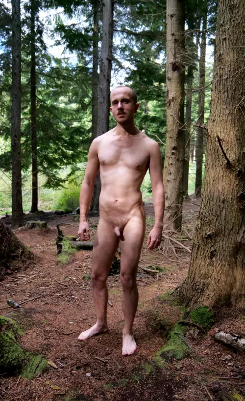 Naturist time in the woods by andrewthelifemodel