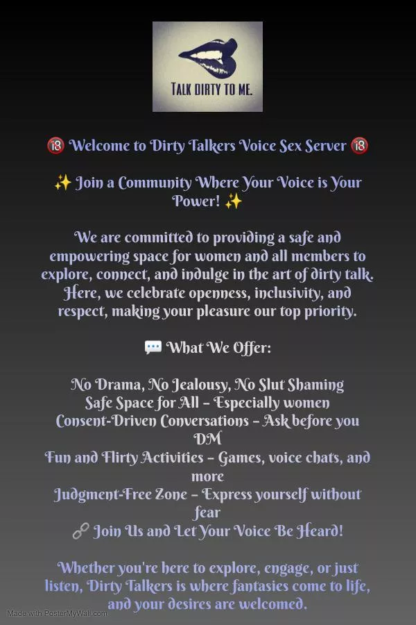 New Dirty Talkers Discord Server  posted by KingAlpha420