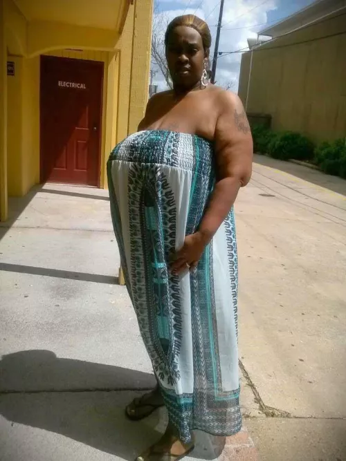 That dress is packing serious titties! by R3D3YEX24