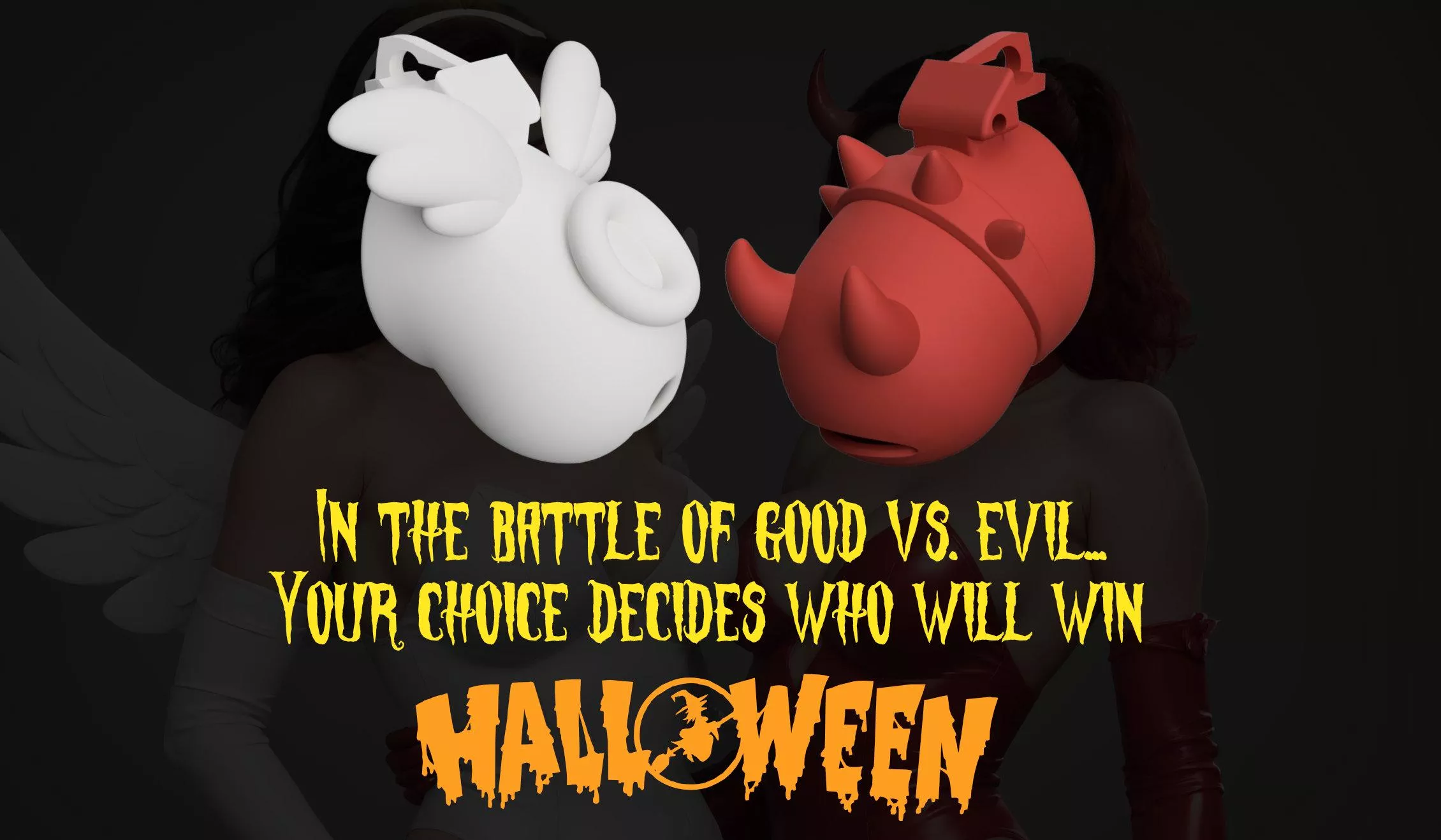 The fate of Halloween is up to you!  Choose to fight for good or evil with two new themed cage designs posted by JosieLynnCD