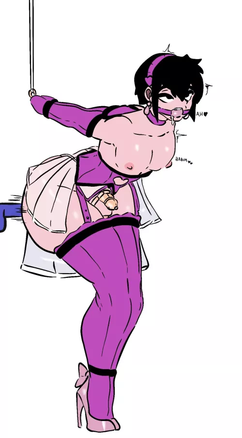 This is what happens when you disobey to mommy (art by me) by Gold-Artichoke7820