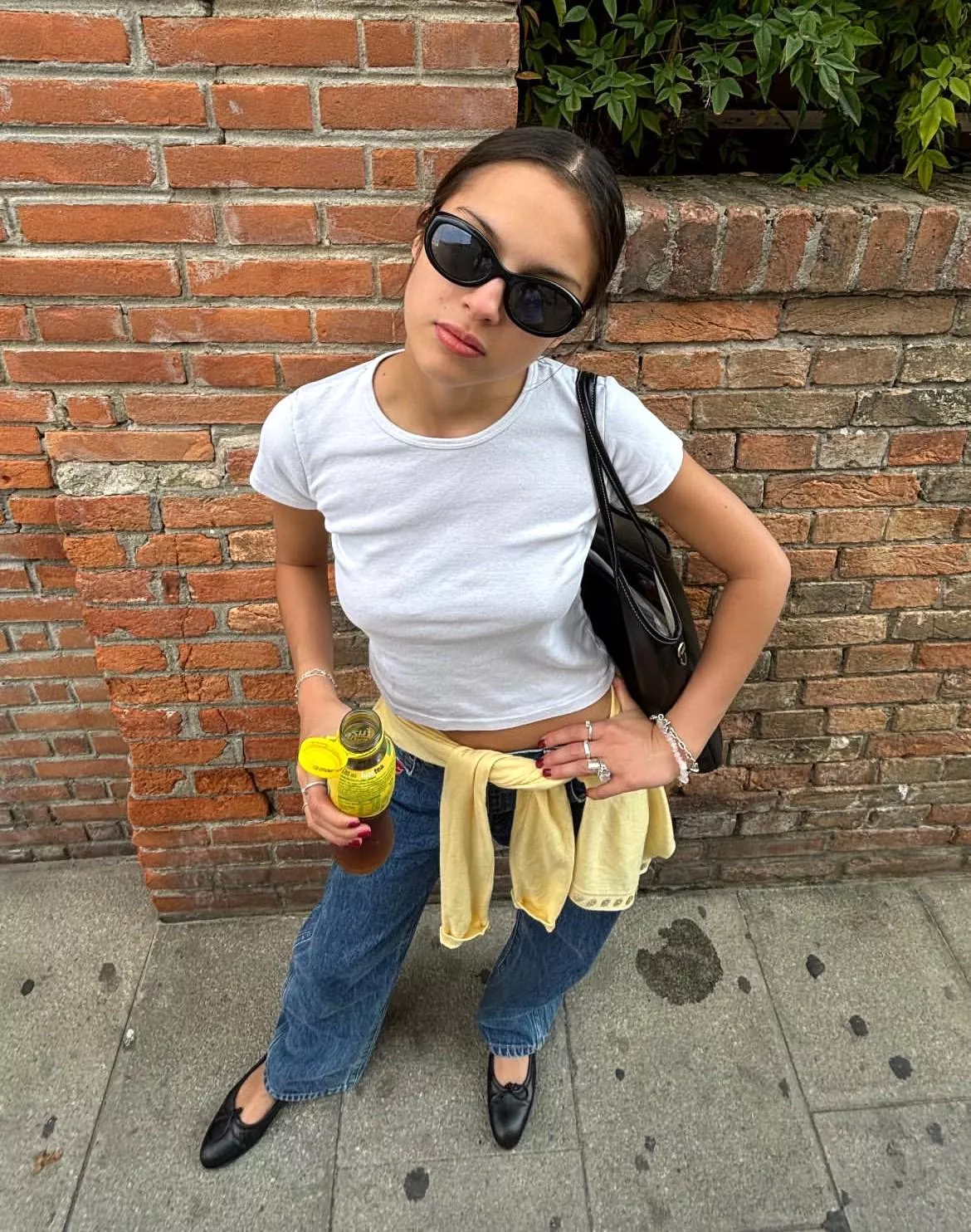 White top & jeans - IG September 2024 posted by GeorgeneLeggett