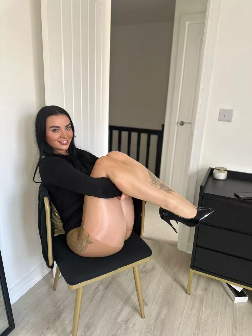 Would you run your hands along my sheer tights? by WillingnessUsed8949