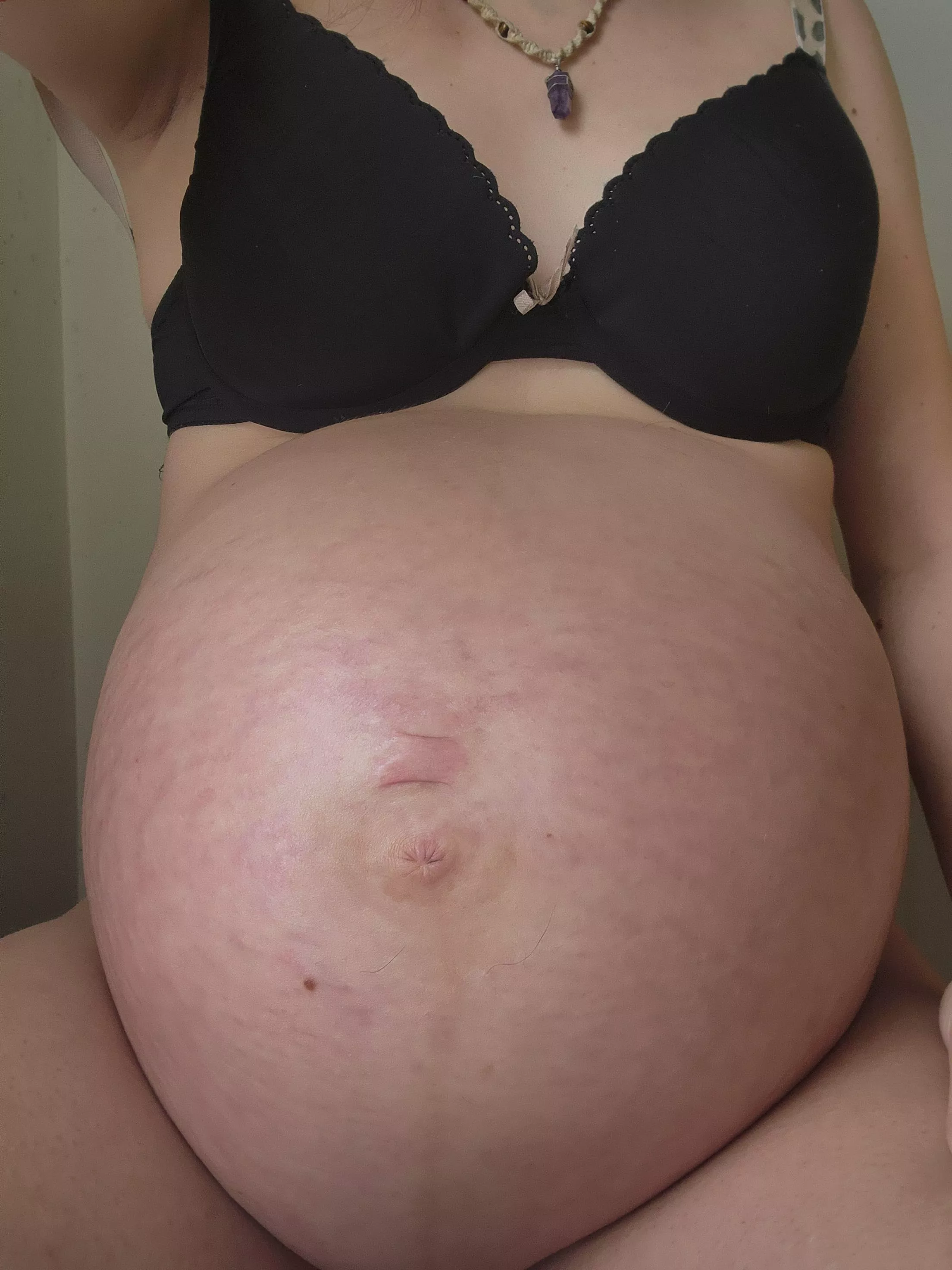 36 week preg with twins ❤️ Cum on this round belly posted by awolf1357