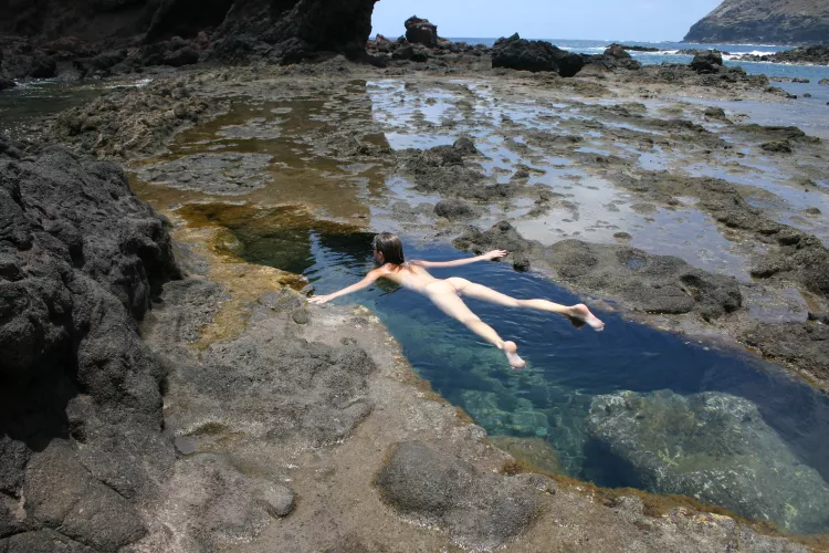 All alone here in my private natural pool by EmilyAmateur