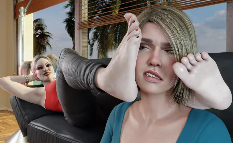 Harley Quinn Bothering Supergirl (dais1984) [DC Comics] by Lachryma_ud