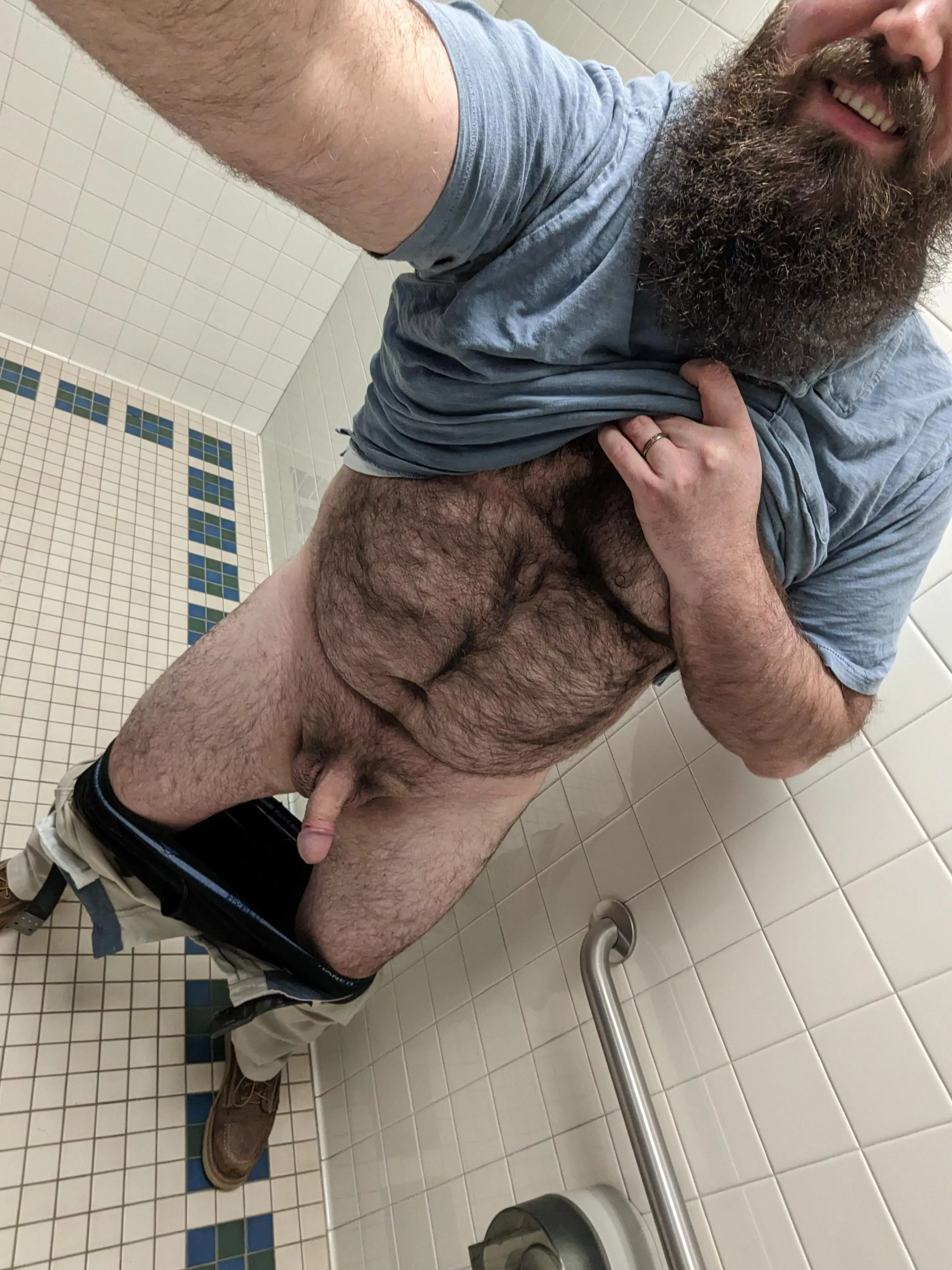 I'll be waiting for you in the work bathroom. 😈😏 posted by BeardedAnonnn