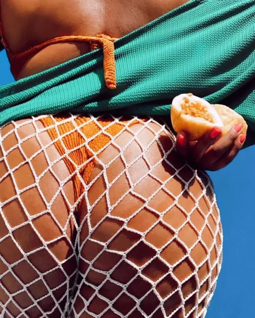 In a net by bikini-islander