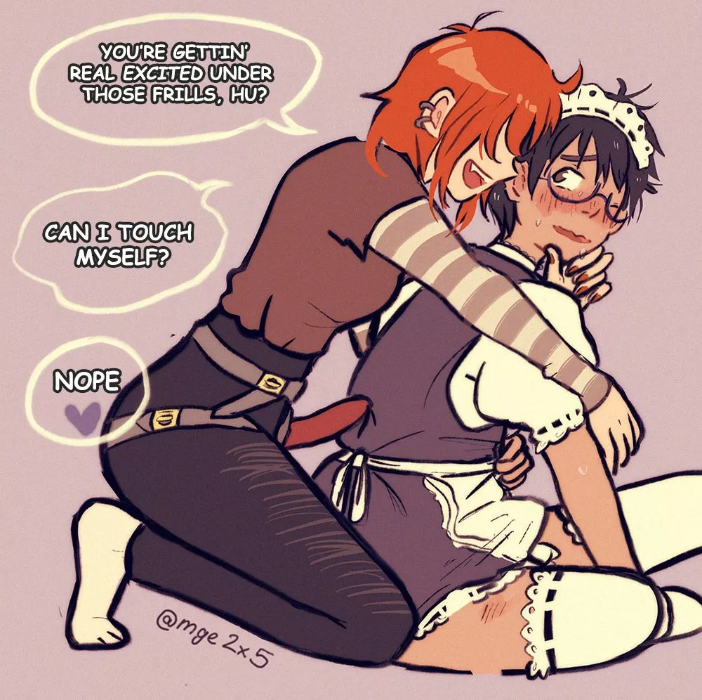 Maidboy asking for permission by qwerty145526