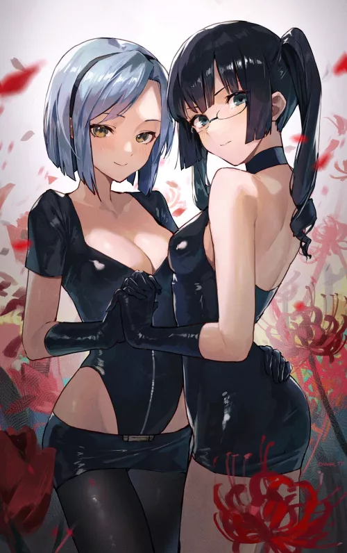 Matching Latex Outfits by CheetahSperm18