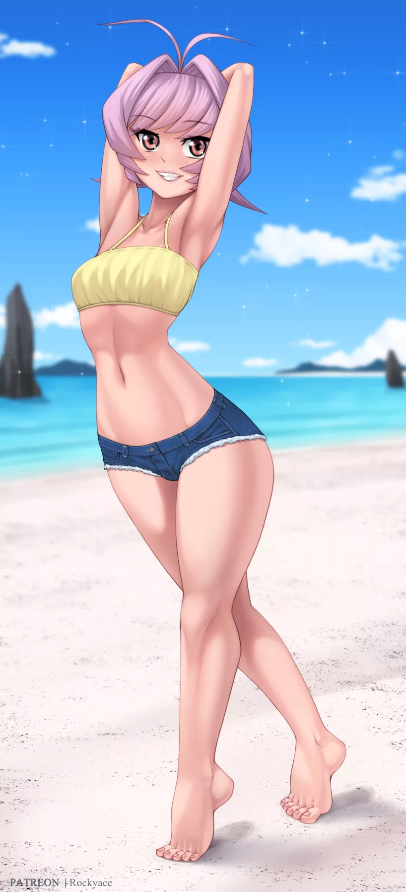 Najimi at the beach (By Rocky-Ace) [Komi Can't Communicate] posted by queshu22