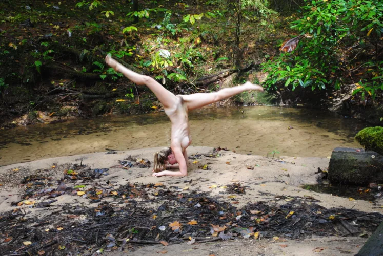 Naked yoga in nature by Imaginary-Ebb1932