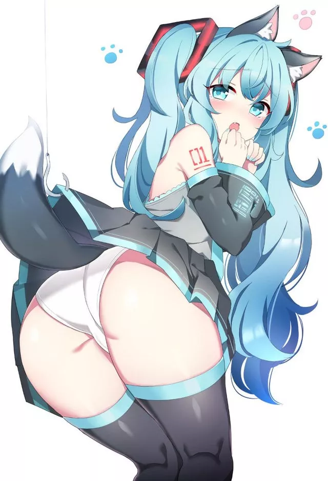 Nekomimi miku posted by mrsaladguy