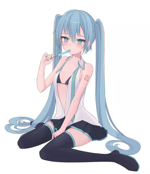 Popsicle Miku by anonirll