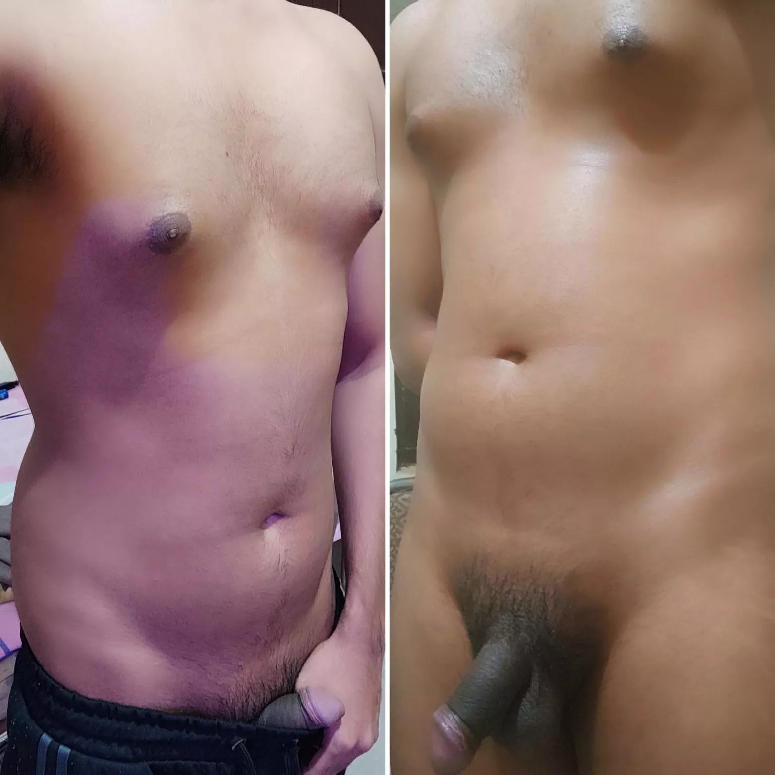 quick question, you like me this way more or if i hit the gym and get some abs? posted by ABN7899