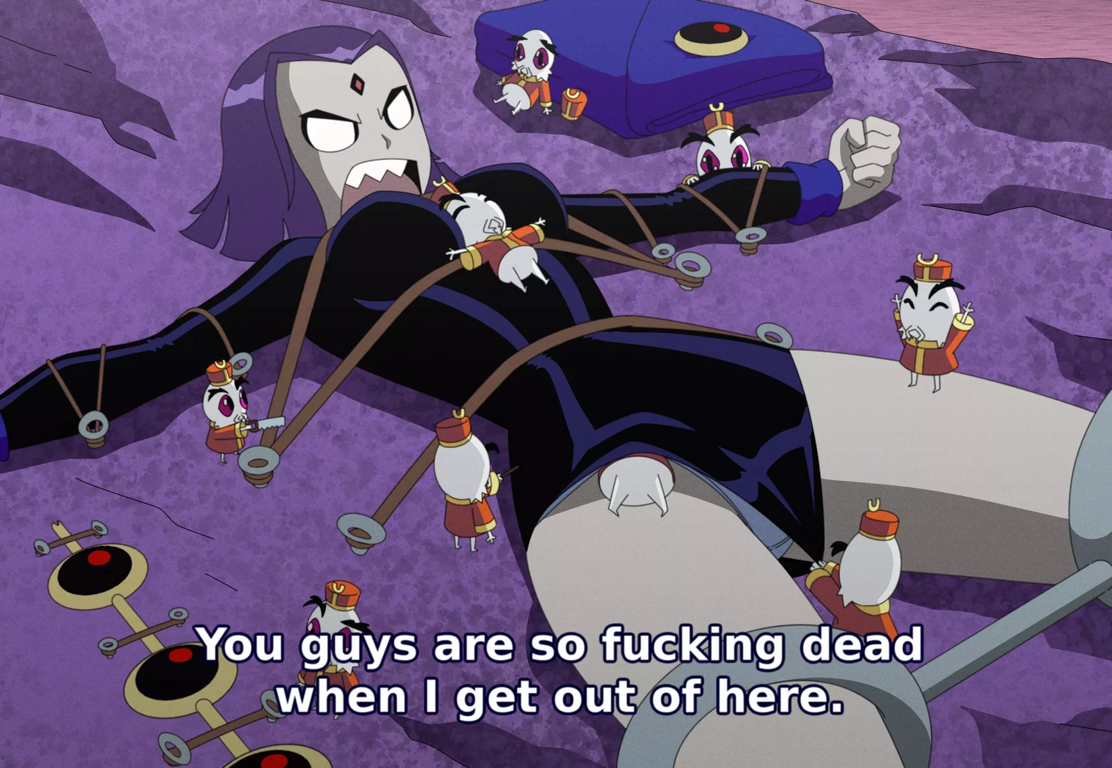 Raven capture & tied (Threetwigs) posted by ObserveAndHerve