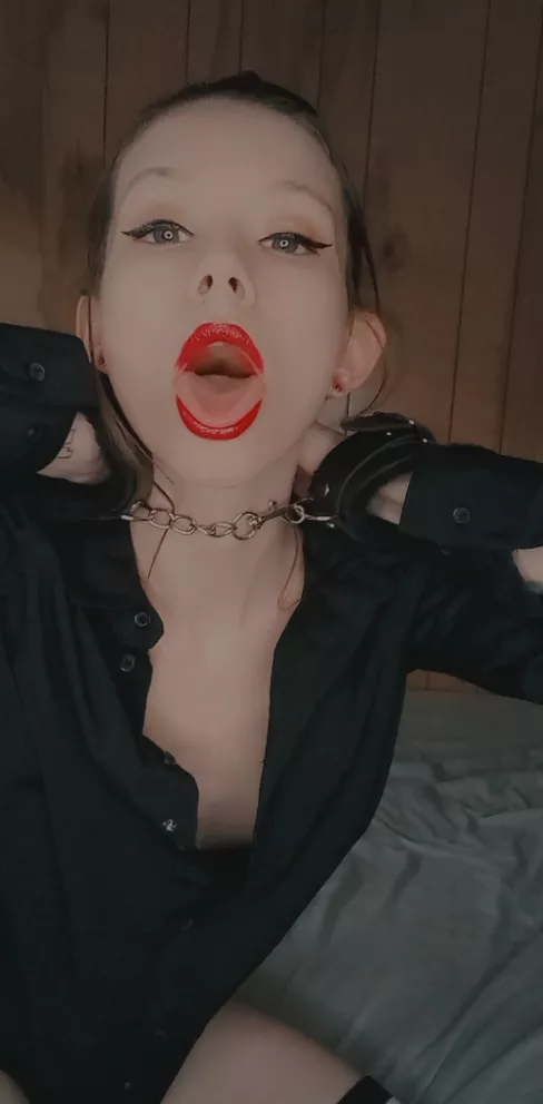 wish it was your hand instead of my cuffs 😈 posted by SluttyNova