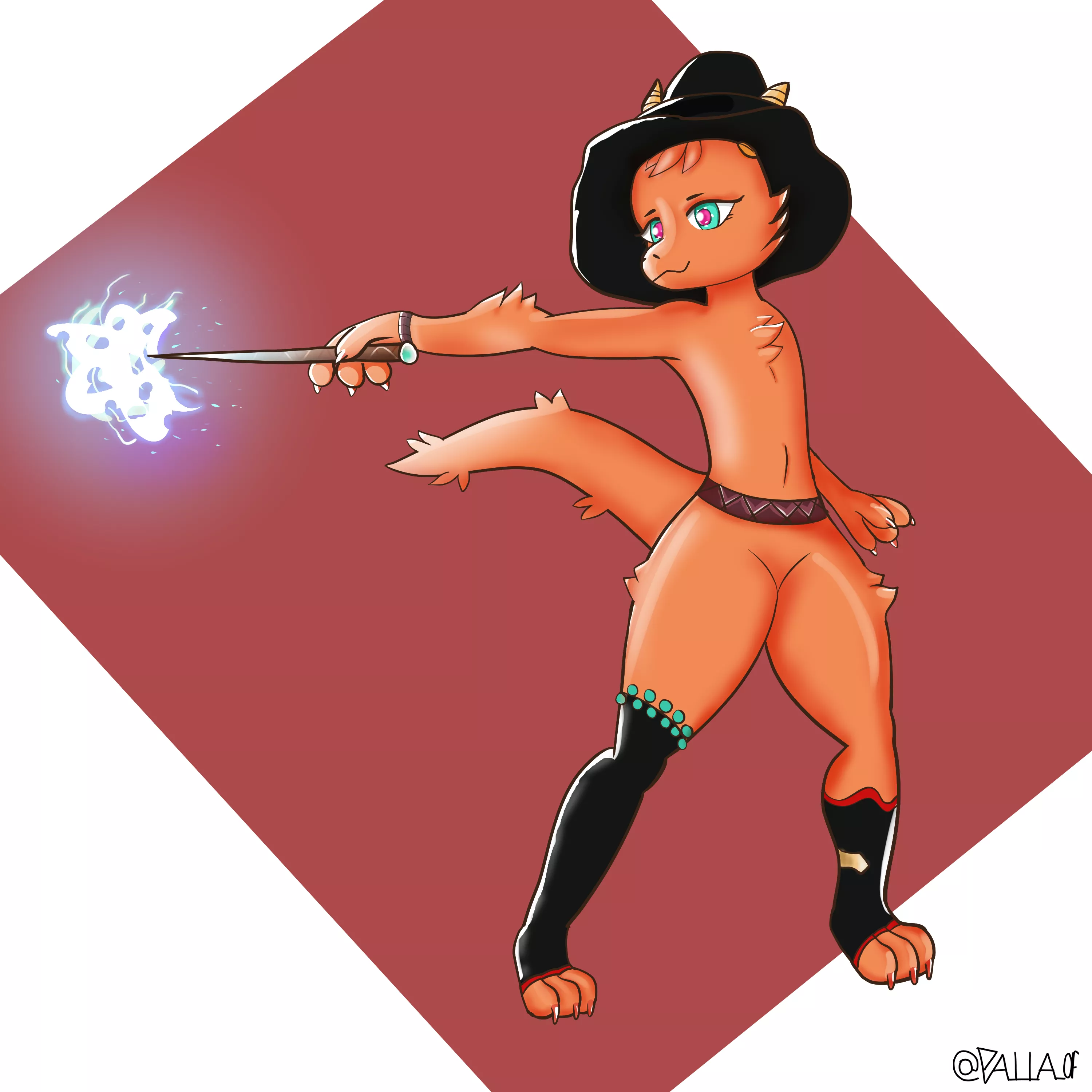 Be careful I'm training my spells around here! posted by PALLA_of